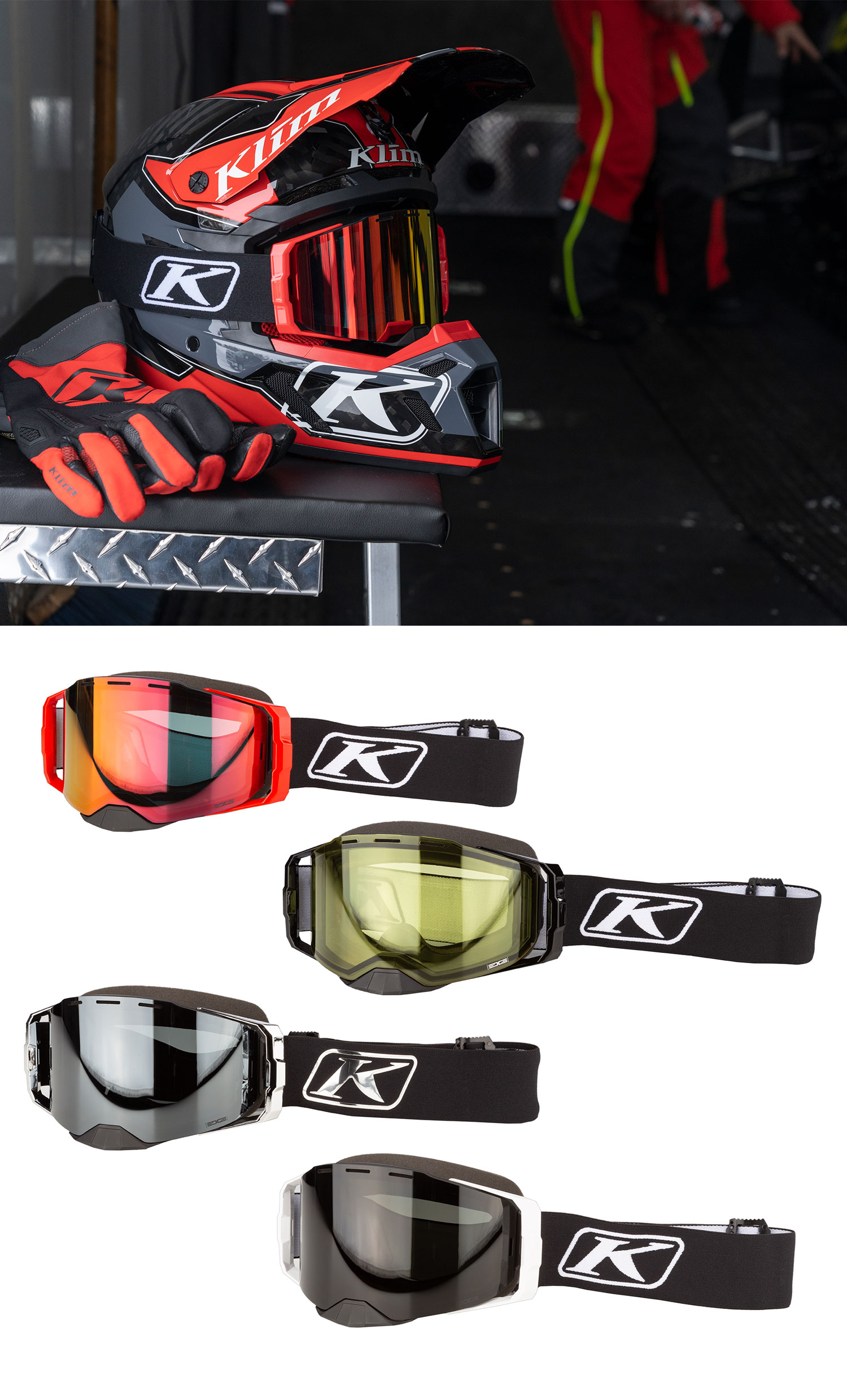 Edge Goggle KLIM Frameless Snowmobile Goggles